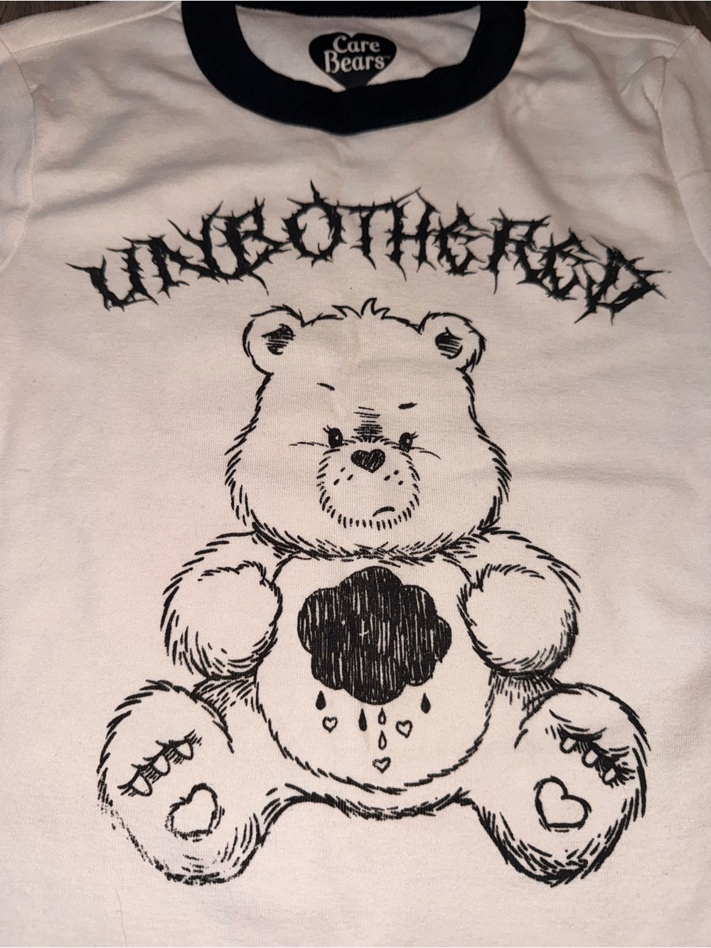 Care Bears White Tee with Black Ringer Trim - Picture 2 of 3